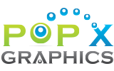 Logo for Pop X Graphics web design company
