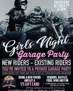 Girls Night GARAGE PARTY- El Cajon Harley Davidson @ El Cajon Harley Davidson